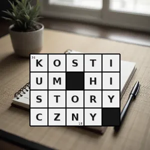 Hasło krzyżówkowe przedstawienie zdarzeń historycznych w dziele literackim w taki sposób aby odbiorca domyślił się że autorowi chodzi o sprawy i wydarzenia współczesne - kostium historyczny – rozwiązanie, synonimy, podpowiedzi i definicje krzyżówkowe